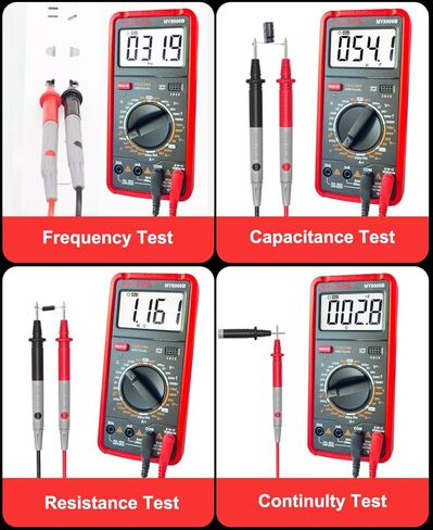 جهاز اختبار متعدد MY8906B TRMS مقياس متعدد رقمي 750 فولت-1000 فولت يقيس جهد تيار مستمر/تيار متردد تيار مستمر/تيار متردد، ثنائيات استمرارية المقاومة، ترانزستور التردد، ترانزستور HEF NCV، كشف الأسلاك الحية in Kuwait