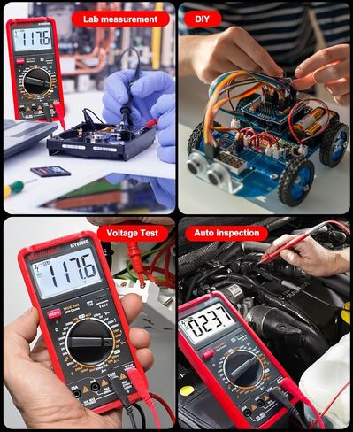 جهاز اختبار متعدد MY8906B TRMS مقياس متعدد رقمي 750 فولت-1000 فولت يقيس جهد تيار مستمر/تيار متردد تيار مستمر/تيار متردد، ثنائيات استمرارية المقاومة، ترانزستور التردد، ترانزستور HEF NCV، كشف الأسلاك الحية in Kuwait