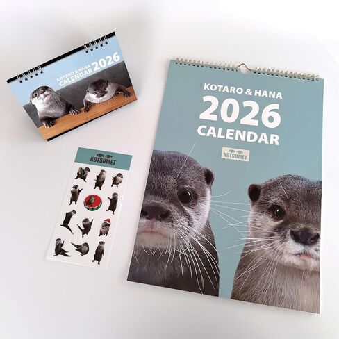 Official OTTER KOTARO&HANA 2026 CALENDAR SET in Kuwait