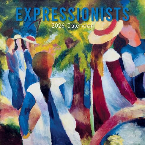 تقويم حائط مربع 2026 - عرض شهري 12 × 12 بوصة، موضوع فني، يتضمن 180 ملصقًا للتذكير in Kuwait