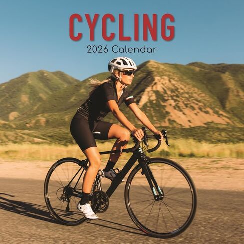 The Gifted Stationery 2026 Square Wall Calendar, Cycling, 16-Month Lifestyles Theme Hanging Calendar with 180 Reminder Stickers, Monthly Family Planner for Home & Creative Spaces, 30 x 30 cm in Saudi Arabia
