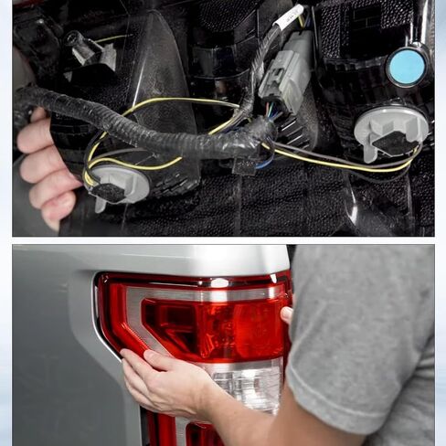6 Wires Tail Lights Connector Compatible with Jeep Wrangler 2007-2017 / Jeep Wrangler JK 2018 Pigtail Plug Wiring Harness Replaced OE 55077890AC, 55077890AD in Saudi Arabia