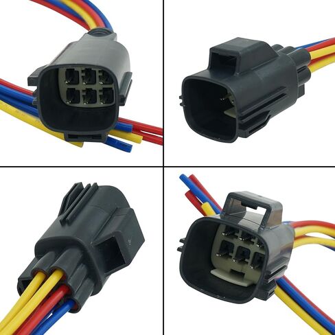 6 Wires Tail Lights Connector Compatible with Jeep Wrangler 2007-2017 / Jeep Wrangler JK 2018 Pigtail Plug Wiring Harness Replaced OE 55077890AC, 55077890AD in Saudi Arabia