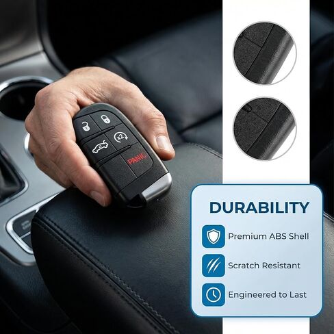 استبدال المفتاح الذكي Fob يناسب Chrysler 300 Dodge Charger 2011-2018 Challenger 2015-2018 Dart 2014-2016 مفتاح السيارة عن بعد للدخول بدون مفتاح M3N-40821302 (عبوة من 2) in Kuwait