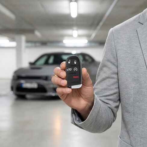 استبدال المفتاح الذكي Fob يناسب Chrysler 300 Dodge Charger 2011-2018 Challenger 2015-2018 Dart 2014-2016 مفتاح السيارة عن بعد للدخول بدون مفتاح M3N-40821302 (عبوة من 2) in Kuwait