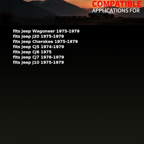 نقل حالة الإخراج رمح الختم الخلفي يناسب جيب شيروكي ، CJ5 ، CJ6 ، CJ7 ، J10 1974 1975 1976 1977 1978 1979 1 قطعة in Saudi Arabia