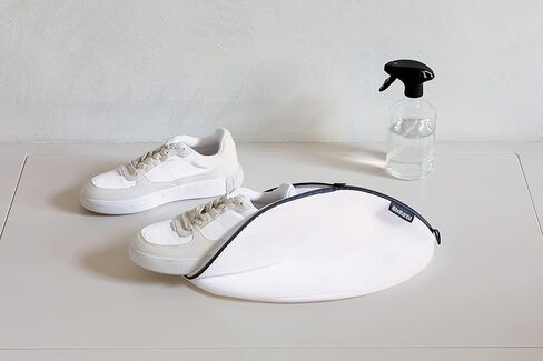 Brabantia Mesh Zip Up Sneaker Bag for Washing Machine (White) Laundry Protector for Cleaning Tennis Shoes, Running Shoes, Athletic Shoes in Saudi Arabia