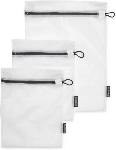 Brabantia Mesh Zip Up Sneaker Bag for Washing Machine (White) Laundry Protector for Cleaning Tennis Shoes, Running Shoes, Athletic Shoes in Saudi Arabia