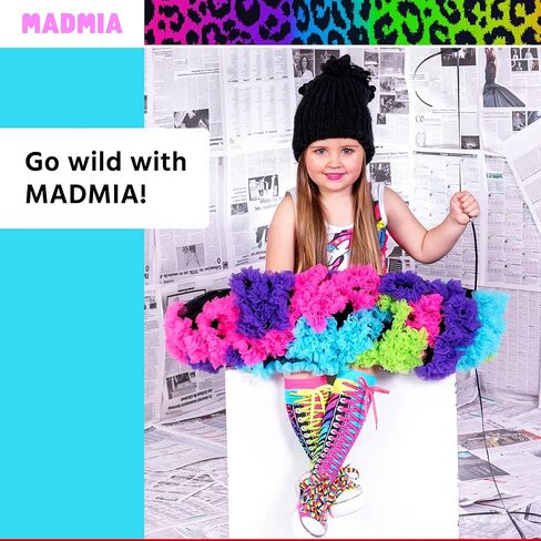 جوارب MADMIA Safari بطول الركبة - جوارب الأميرة الملونة للأطفال والكبار in Kuwait