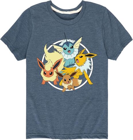 HYBRID APPAREL - Pokémon Eevee Group - Kids Short Sleeve Graphic T-Shirt in Saudi Arabia