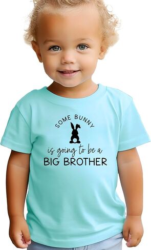 Some Bunny is Going to be a Big Brother Shirt for Boys Easter Pregnancy Announcement Tee for Kids in Saudi Arabia