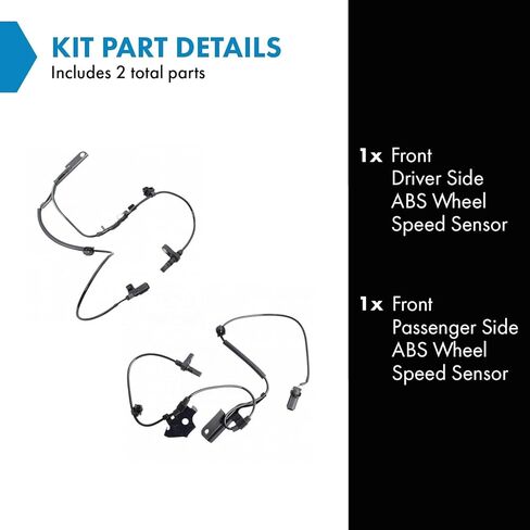 TRQ Front ABS Wheel Speed Sensor Set Compatible with 2010-2012 Lexus HS250h 2016 Scion iM 2011-2016 tC 2008-2015 xB 2012-2017 Toyota Prius V in Saudi Arabia