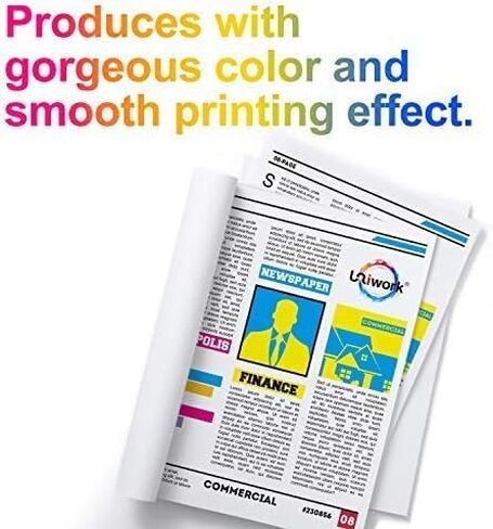 Uniwork Remanufactured Ink for 127 Ink Cartridge Replacement for Epson 127 Ink Cartridges T127 Ink for Workforce 545 845 645 WF-3540 WF-3520 WF-7010 WF-7510 WF-7520 NX530 NX625 Printer, 10 Pack in Saudi Arabia