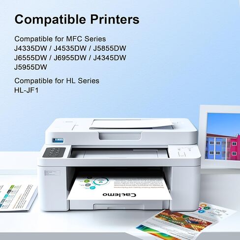 LC406 Ink Cartridges for Brother Printer for Brother LC406 Ink Cartridges LC406XL LC406 LC 406 Compatible with Brother MFC-J4535DW, MFC-J5855DW,MFC-J4335DW,MFC-J6555DW Printer (4 Pack) in Kuwait