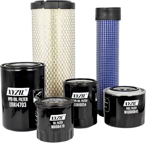 Service Filter Set LVA21128 Compatible with John Deere 3025E 3032E 3036E 3038E Compact Utility Tractor LVA14703 LVA16054 MIU800645 M806419 M131802 M131803 Outer Inner Air Engine Oil Fuel HYD in Saudi Arabia
