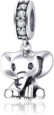 سحر Eternalll جميل للكلاب والقطط المحظوظة S925 خرز من الفضة الاسترليني على شكل حيوانات حيوانات أليفة خرز زجاج مورانو لسوار سحر خرز (سحر الفيل) in Kuwait