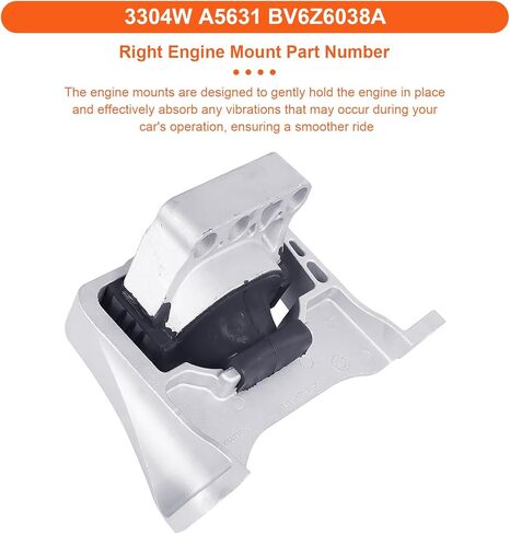 حامل محرك المحرك متوافق مع F-ord Escape 2013-2019، Ford Focus 2013-2018، Ford Transit Connect 2014-2022، بديل لـ A5520 A5631 in Kuwait