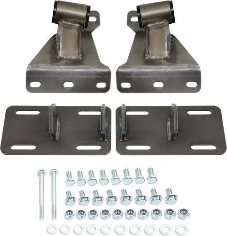 Swap Engine Conversion Motor Mounts Compatible with 1963-1972 Chevrolet/GMC C10 & Suburban 2WD Bare Metal Steel in Kuwait