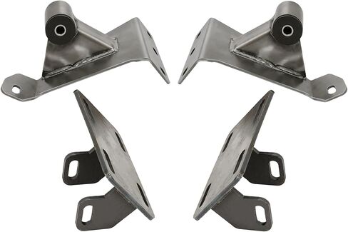 Swap Engine Conversion Motor Mounts Compatible with 1963-1972 Chevrolet/GMC C10 & Suburban 2WD Bare Metal Steel in Kuwait