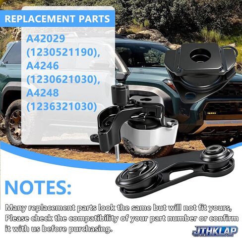 طقم محرك المحرك وناقل الحركة 3 قطع متوافق مع 2004-2009 Toyota Prius 1.5L L4 Hybrid - استبدال A42029 A4246 A4248 1230521190 1230621030 1236321030 in Kuwait