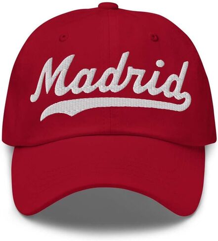 Madrid Hat Madrid Baseball Hat Personalized Custom Last Name Cap Family Name Headwear Surname Cap Gift Unisex Adjustable in Saudi Arabia