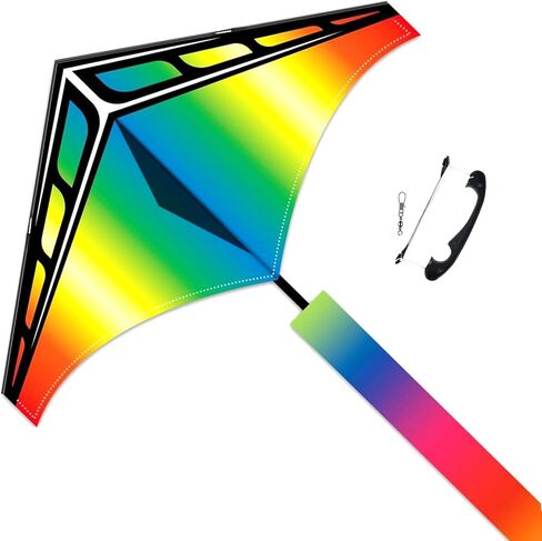 Large Beach Delta Kite for Adults and Kids Ages 4-8 & 8-12, Extremely Easy to Fly for Beginners(60X30''), Single Line Kite,Comes with 300 FT String Kite Handle.(3pack) in Saudi Arabia