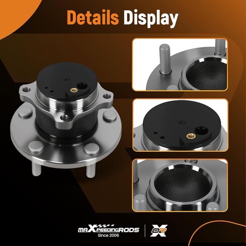maXpeedingrods 2PCS 512347 Rear Wheel Bearing and Hub Assembly for Mazda 3 2004-2013, 3 Sport 2009-2013, for Mazda 5 2006-2010 & 2012-2017, 5 Lug w/ABS Replace 512347, 29512347 in Saudi Arabia
