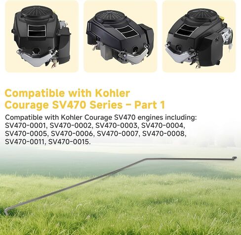 20 079 07-S Throttle Linkage Compatible with Kohler Courage SV470 SV590 SV600 Engines, Stainless Steel Coated Control Link, Replaces 20-079-07-S in Kuwait