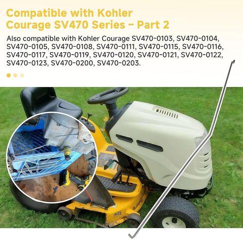 20 079 07-S Throttle Linkage Compatible with Kohler Courage SV470 SV590 SV600 Engines, Stainless Steel Coated Control Link, Replaces 20-079-07-S in Kuwait