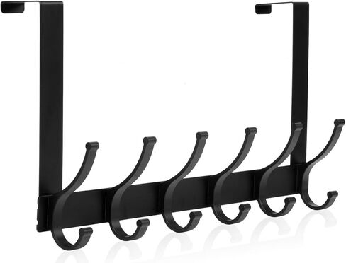 Over The Door Hooks, Over The Door Hanger Hook, Over The Door Towel Rack for Bathroom, Door Towel Hanger for Hanging Coats Hats (1Pack，White) in Kuwait