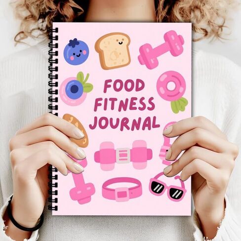 1PCS Weight Loss Diary for Women 5.8x8.2inch Weight Loss Plan Fitness & Diet Journal with Trackers for Food, Exercise, Goals & Progress | Motivational Workout Journal(104pages) in Saudi Arabia