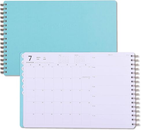 Leanga 2026 Planner, Dated Weekly & Monthly Calendar Planner with Goal Setting and Habit Tracker for Student and Teacher, for Life and Work-13-1/2" x 9",Hardcover, Large Desk Agenda-Black in Saudi Arabia