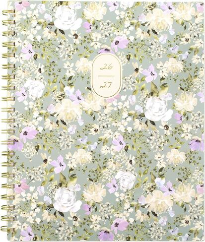 Cambridge Planner 2026-2027 Weekly & Monthly Academic 12-Month July-June, 8-1/2" x 11", Leah Bisch, Peony Field (LB51-905A) in Saudi Arabia