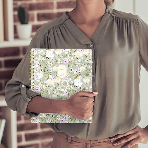 Cambridge Planner 2026-2027 Weekly & Monthly Academic 12-Month July-June, 8-1/2" x 11", Leah Bisch, Peony Field (LB51-905A) in Saudi Arabia