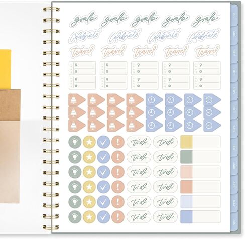 Cambridge Planner 2026-2027 Weekly & Monthly Academic 12-Month July-June, 8-1/2" x 11", Leah Bisch, Peony Field (LB51-905A) in Saudi Arabia