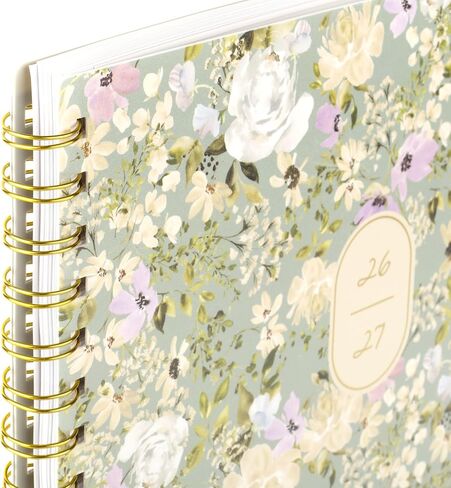 Cambridge Planner 2026-2027 Weekly & Monthly Academic 12-Month July-June, 8-1/2" x 11", Leah Bisch, Peony Field (LB51-905A) in Saudi Arabia