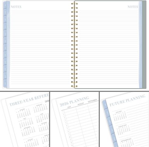 Cambridge Planner 2026-2027 Weekly & Monthly Academic 12-Month July-June, 8-1/2" x 11", Leah Bisch, Peony Field (LB51-905A) in Saudi Arabia