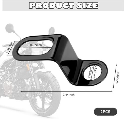 2PCS Motorcycle Turn Signal Bracket for Rear with L-shape,Sturdy Motorcycle Rear Turn Signals Bracket for Mounting of Turns Signals,11.68mm Hole Rears Turns Signal Mounting Brackets in Kuwait