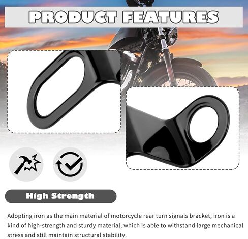 2PCS Motorcycle Turn Signal Bracket for Rear with L-shape,Sturdy Motorcycle Rear Turn Signals Bracket for Mounting of Turns Signals,11.68mm Hole Rears Turns Signal Mounting Brackets in Kuwait