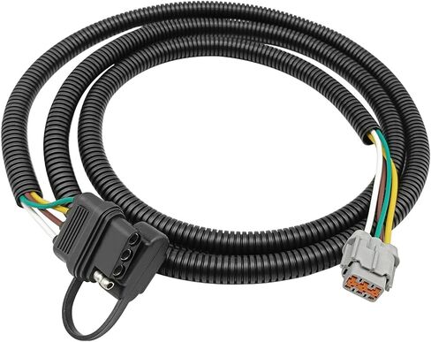 4 Way Flat Trailer Wiring Harness Compatible with 2009-2012 Equator 2005-2025 Frontier 2005-2015 Xterra with Factory Tow Package in Saudi Arabia