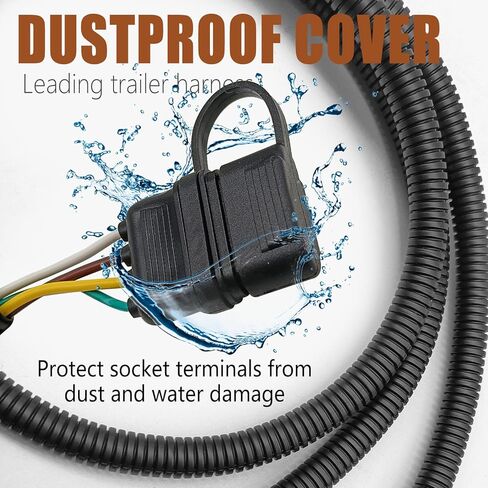 4 Way Flat Trailer Wiring Harness Compatible with 2009-2012 Equator 2005-2025 Frontier 2005-2015 Xterra with Factory Tow Package in Saudi Arabia