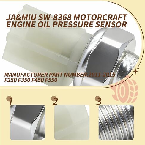 JA&MIU SW-8368 Motorcraft Engine Oil Pressure Sensor Compatible with 6.7L Ford Powerstroke F250 F350 Truck Aviator Blackwood Continental MKS MKT in Kuwait