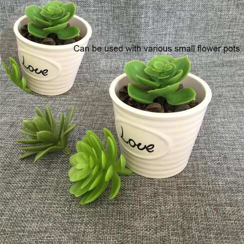 3 قطع من النباتات العصارية الصناعية غير المستقرة نباتات وهمية صغيرة واقعية لديكور المنزل والمكتب وغرفة النوم والحمام ورف المكتب in Kuwait