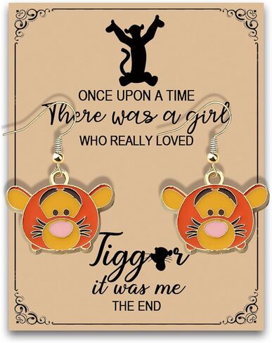 MAOFAED Cute Cartoon Tiger Earring for Fans, Cosplay Jewelry, Tiger Dangle Earring for Women, Cartoon Lover Gift(onceTiger) in Saudi Arabia