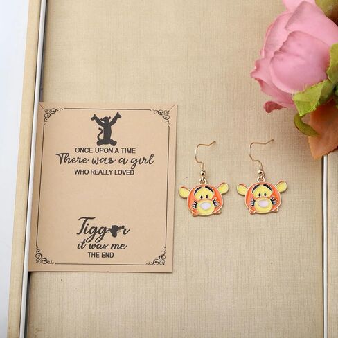 MAOFAED Cute Cartoon Tiger Earring for Fans, Cosplay Jewelry, Tiger Dangle Earring for Women, Cartoon Lover Gift(onceTiger) in Saudi Arabia