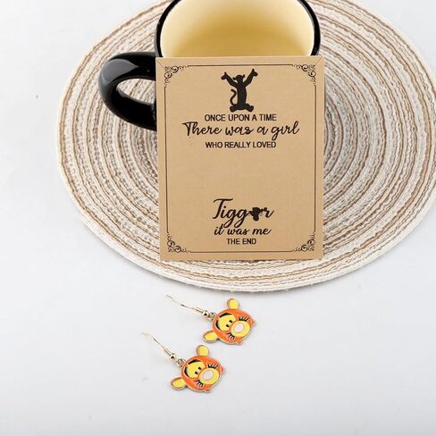 MAOFAED Cute Cartoon Tiger Earring for Fans, Cosplay Jewelry, Tiger Dangle Earring for Women, Cartoon Lover Gift(onceTiger) in Saudi Arabia