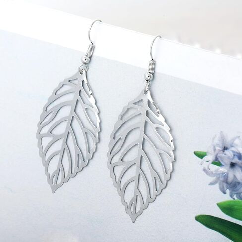 12 Pairs Silver Drops Dangle Earrings Boho Fashion Jewelry Vintage Statement Boho Bohemian Long Earrings Trendy Stuff Holiday Festive Gift for Women Birthday Party Wedding Party Prom Decorations in Kuwait