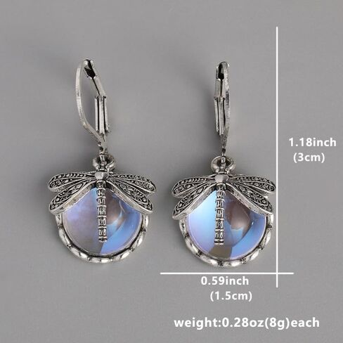 Creative Retro and Cute Hand-carved Dragonfly Pendant Earrings, A Perfect Daily Holiday Jewelry Accessory for Ladies in Saudi Arabia