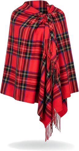 Achillea Oversized Cashmere Feel Scotland Scottish Tartan Plaid Scarf Shawl Wrap Winter Warm 80" x 30" in Kuwait