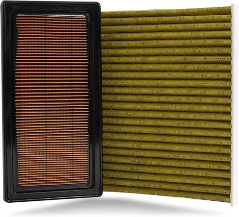 Engine & Cabin Air Filter Set for Nissan Versa (2014-2019), Versa Note (2014-2020), Micra (2017-2019) 1.6L L4 Replace: 165461HK0A 272781KK0A CA11215 CF12237 in Kuwait